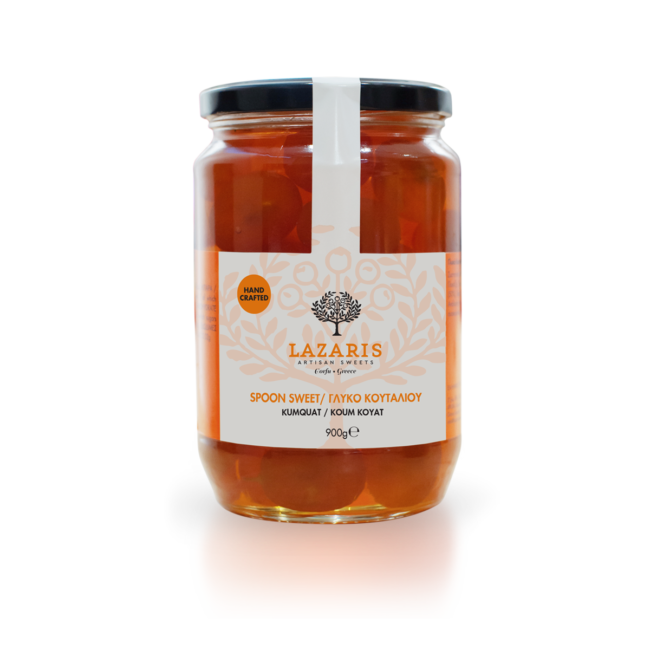 Lazaris Spoon Sweet Kumquat Gr Box Lazaris Distillery Artisan Sweets